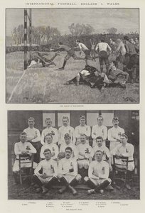 International Football, England v Wales by William Barnes Wollen
